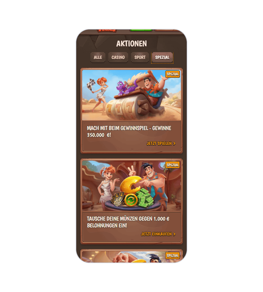 StoneVegas Casino-Aktionen